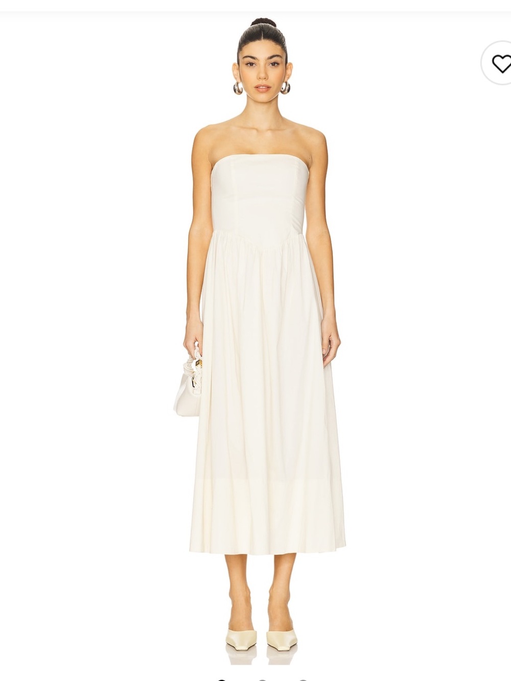 WeWoreWhat Strapless Corset Maxi Dress in Ivory